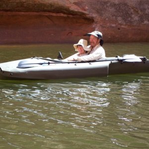 Jay and Jolee on Mokai in Secret Canyon