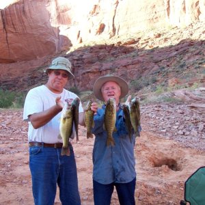Tex and Rich with the mornings catch