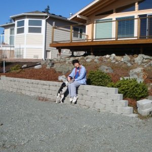 Just completed parking space for the boat, the retaining wall was just the excuse.