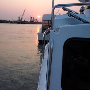Sunset, Alameda estuary