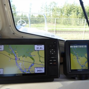 Third Project of the day - installing a second GPS, this one a Garmin GPSMap 547xs, purchased on clearance months ago.