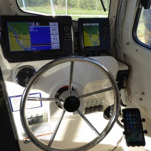 Fourth project of the day - finally finding a spot for the Sea Sucker phone mount