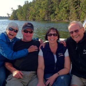 Don and Dee with Bill and El at Garrison Bay 7-21-11