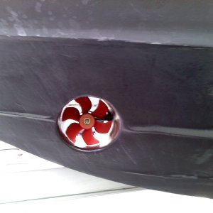 bow thruster, finished project. dr. bob mentioned vetus bow thrusters, so that was good enough for me. this is a vetus 3512 electric 2hp 6" tube bow thruster, has 77 pounds of force, helm joy stick control as well as hand held remote control, how cool is that!