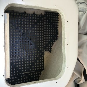 Media 'Port Hatch cleaned with added spacer' in album 'Old Port Hatch Cover over Live Well'
