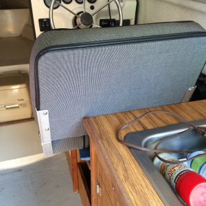 Media 'shows overhang better but way nicer than what we had...' in album 'new seat overhangs a little due to motor controls but not enought to affect anything yet...'