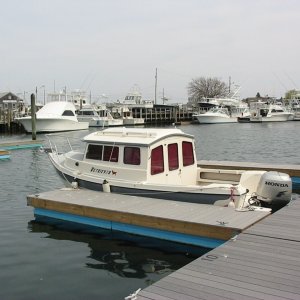 Retriever at her slip in Hyannis Harbor