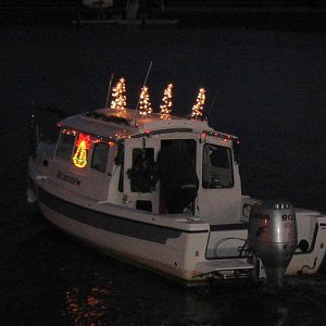 Heading out for Christmas Boat Parade
