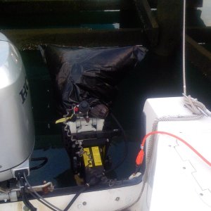 Kicker "Tented" w/Hefty bag and inflated with hair dryer