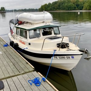 same boat ramp dock - different day