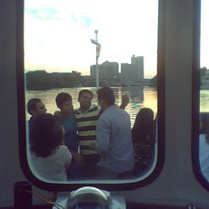 Picture from the pilot house of the Charles I (8/31/10).