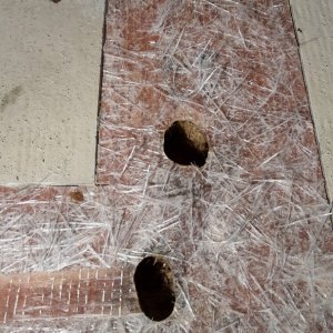 gas tank mounting holes