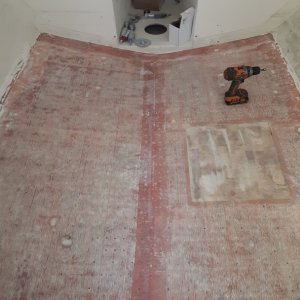cabin floor ground down
