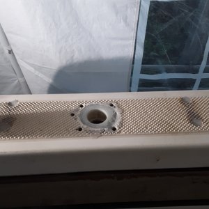 cut out and drilled for the new scotty mounts