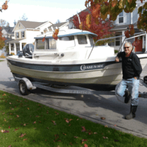 Trailered for maintenance