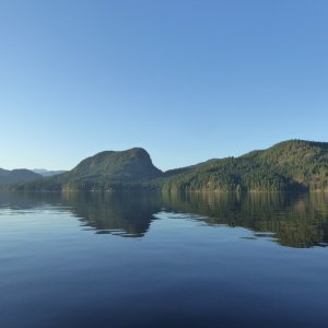 Okisollo Channel was like a lake, and I didn\'t see another boat in the 2 and a half hours I was rowing about in it!