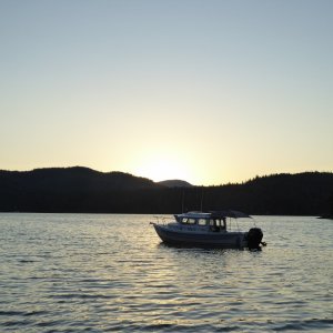 Back at the boat, winds kicked up finally after sunset