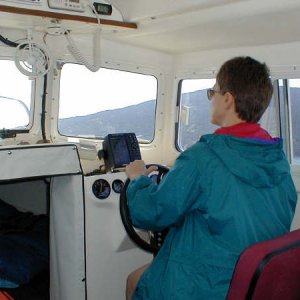 Kapt'n Kate at the Helm