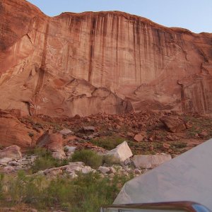Saturday night view from where C-Swell was beached.