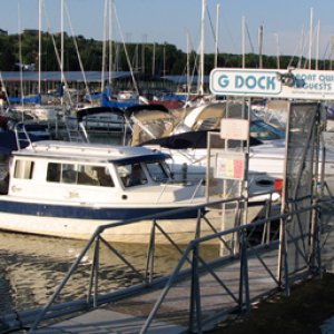 Media 'Back at the dock' in album 'Getting a tire replace while on the road'