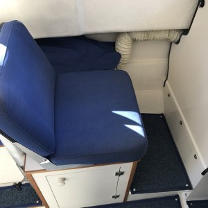 Forward facing passenger seat.