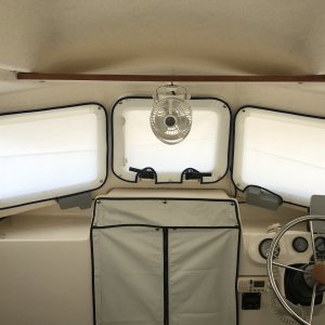 Translucent window covers for all windows.