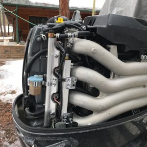 Suzuki DF 90 outboard engine.