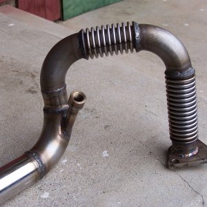 (Bob Cat) New exhaust pipe with wrinkle belly to absorb vibration
