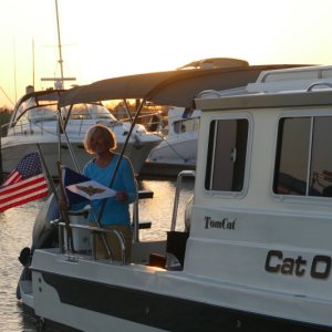 Pensacola NAS Yacht Club burgee visits Key West