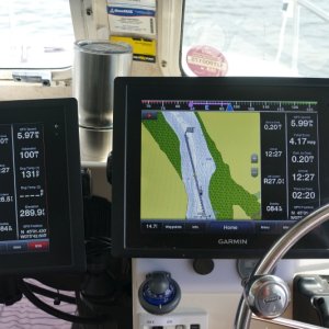 Photo proof of a TC255 getting over 4 MPG at 6 MPH on 1 engine at 1600 RPM.  Other engine down but off.  Can't steer if 1 engine up.  Heavy Cruise Mode with 100g gas and 30g water.  Credit to Discovery crew for this technique.
