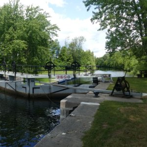 Hand-cranked gates and valves on the Rideau system