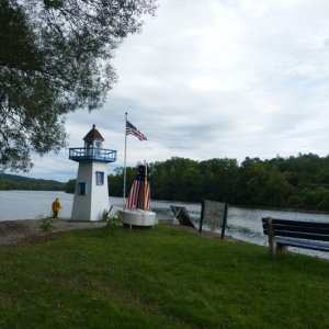 Entrance to St Johnsville city marina on the Erie Canal.  Take time to explore the towns, history, museums and ambience without being in a hurry!