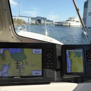 Back home just before closing Monday afternoon just in time to get the boat pulled out. 76nm on this trip.