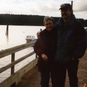 7 Feb 2004 Decatur Island 
  Visiting with our son