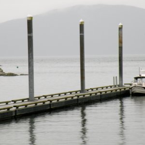 Amalga Harbor boat ramp in September