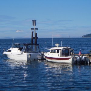SleepyC and Julie Anne spending a quiet weekend at the State park dock. Not too busy this weekend.