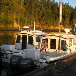 SleepyC with C'YA rafted toat the 08 Sequim Bay SP CBGT.