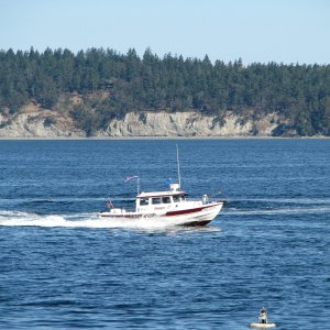 Doing some passes of the Sequim Bay State Park dock for photo opps.