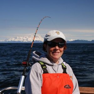 Media 'Margaret, trolling for salmon at Deer Harbor, Gulf of Alaska' in album 'Ready to launch at Blaine Wa'