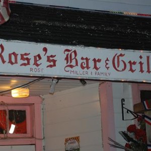 World famous "Roses" Bar & Grill, Pelican Ak