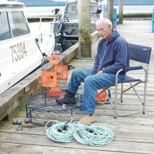 Lots of line to sort out at Tenakee Springs dock