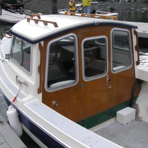 (Norm S) Refinished Bulkhead and new bilge pump enclosure