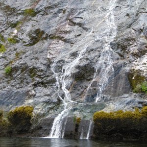 Whispering Falls, half mild or so from Chatterbox.  We sat and listend to the quiet water-whjispers for several minutes.  Even smelled good.