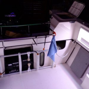 I installed White and Red strip LEDs and switched them seperatly