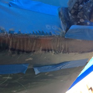 Media 'Photo Apr 24, 5 05 20 PM' in album 'Stern, port side damage to bottom, old repairs'