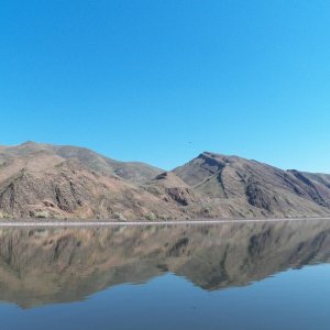 By about 10 o'clock I headed back upriver and the water calmed back down to glass.