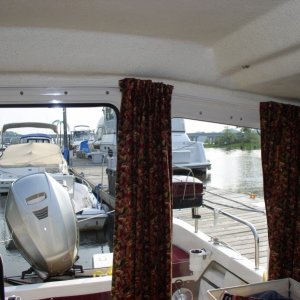 (Minnow) Aft curtain track.