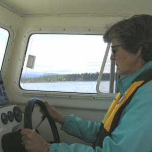 The First (only) Mate at the helm