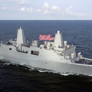 USS New York on Builders Trials