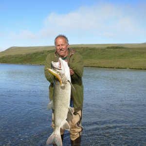 Trout fishing at Nunya Lake